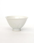 【河合正光】白磁そぎ茶碗
