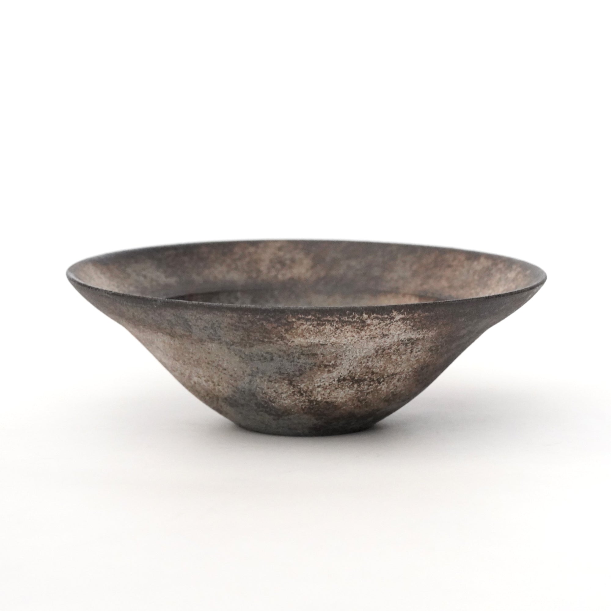 【Eiichi Shibuya】地ノ器 edged bowl small verdigris blue