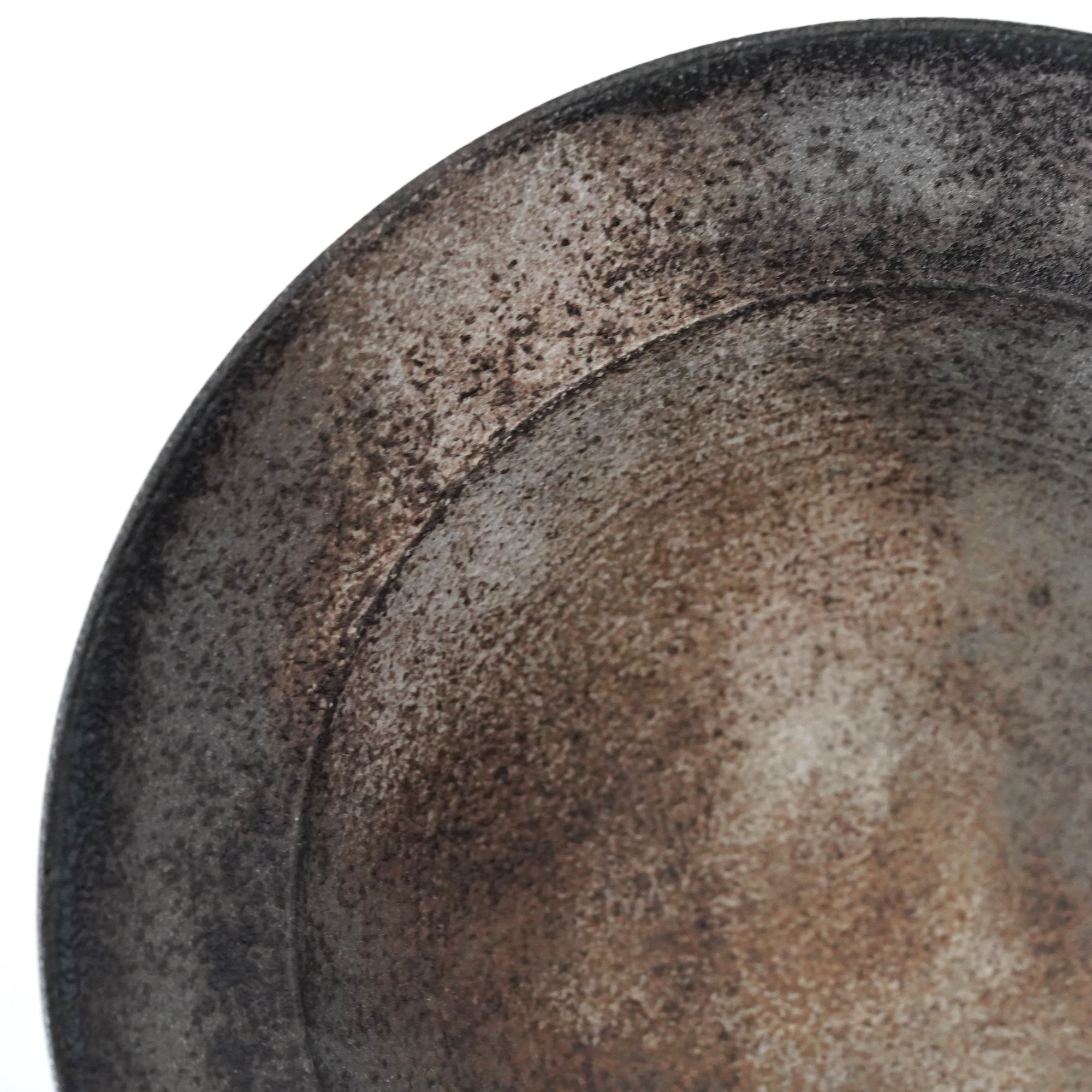 【Eiichi Shibuya】地ノ器 edged bowl small verdigris blue