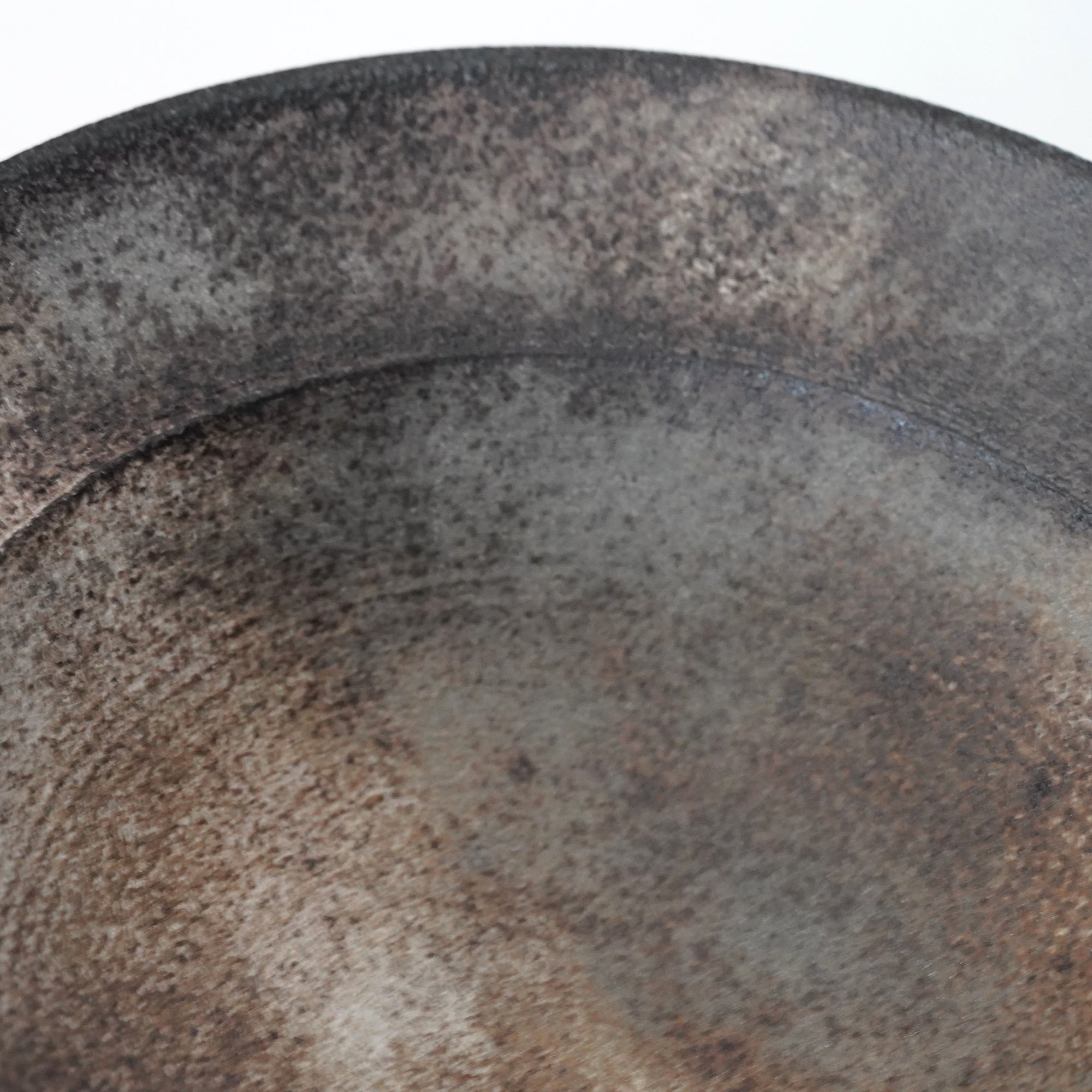 【Eiichi Shibuya】地ノ器 edged bowl small verdigris blue