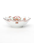 Akae flowers and birds Banreki Fukurokuju small bowl of quince