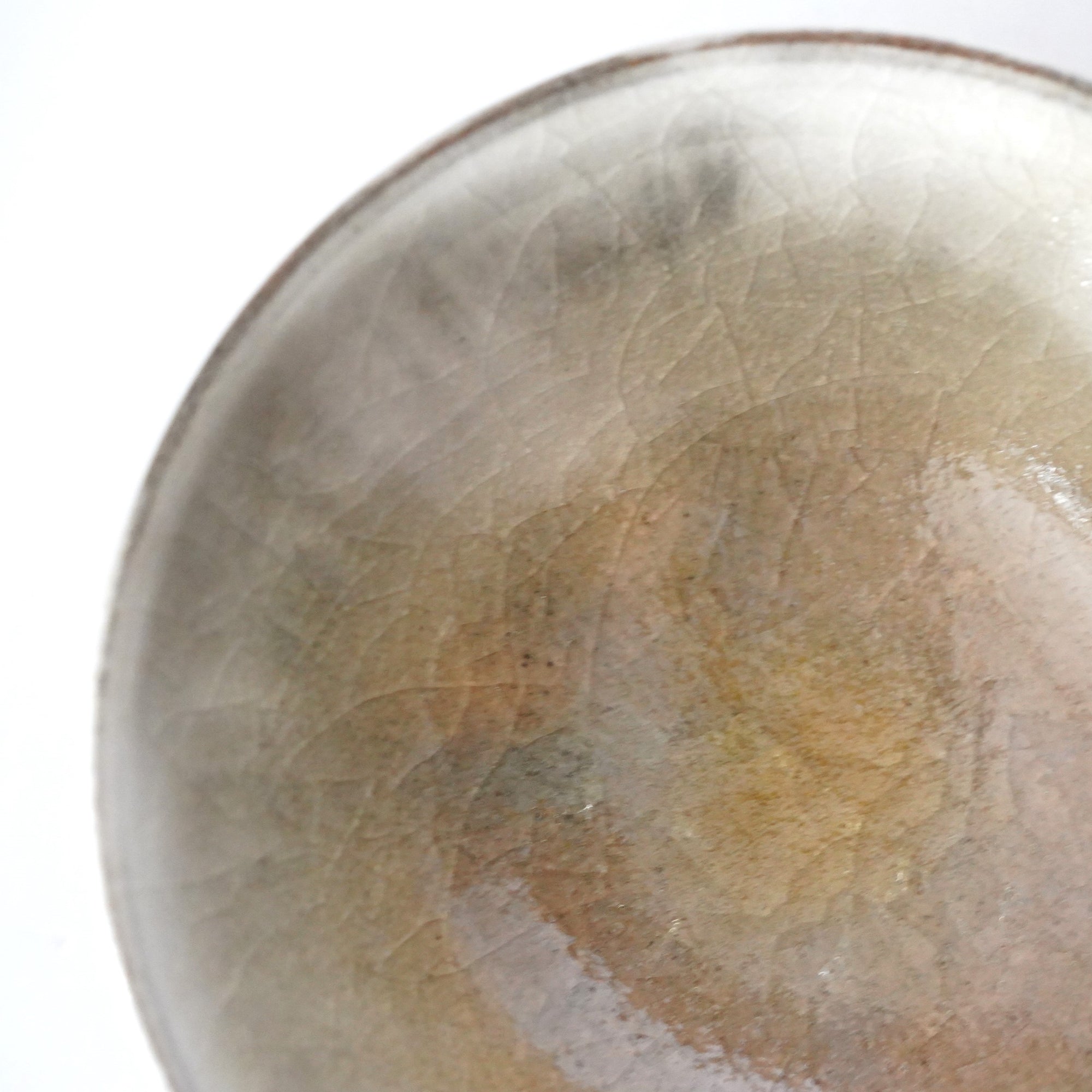 【Hideki Yamamoto】Glass glazed morning glory shaped bowl Small