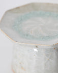 【雪ノ浦裕一】灰釉花文八角高台豆皿
