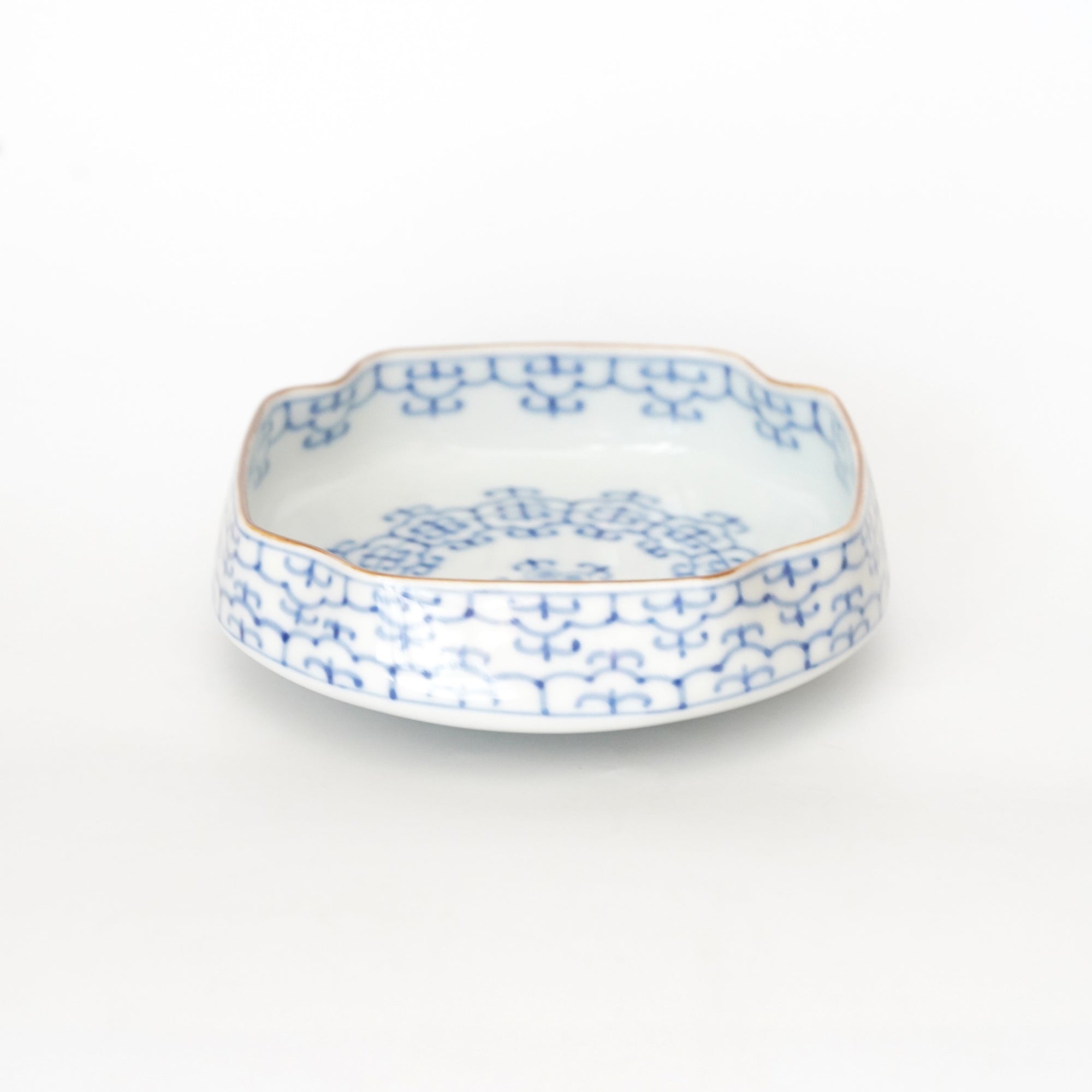 染付瓔珞木瓜向付