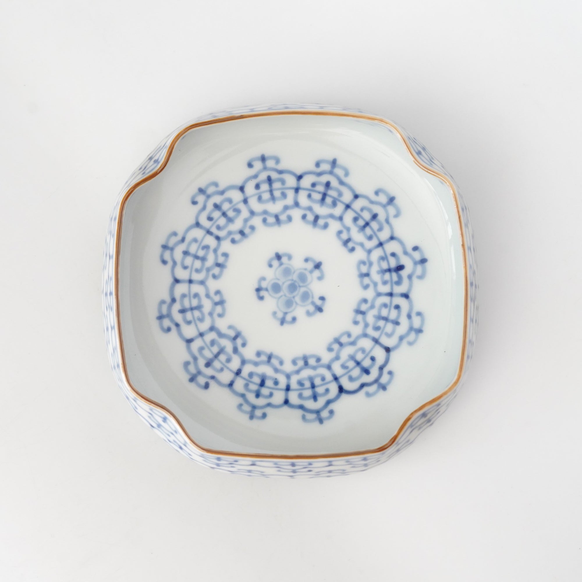 染付瓔珞木瓜向付