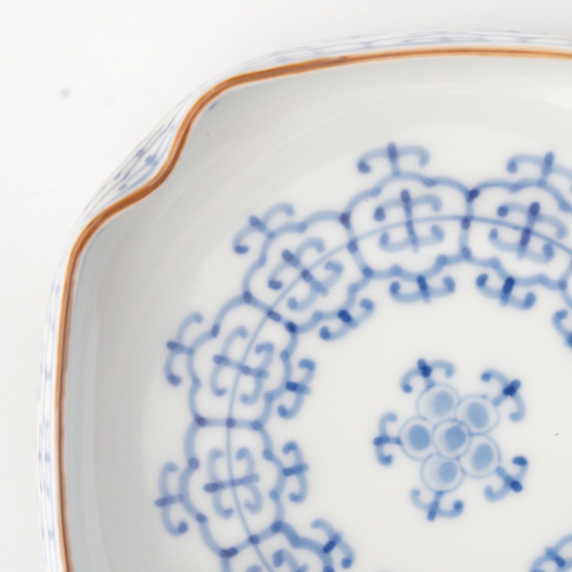 染付瓔珞木瓜向付