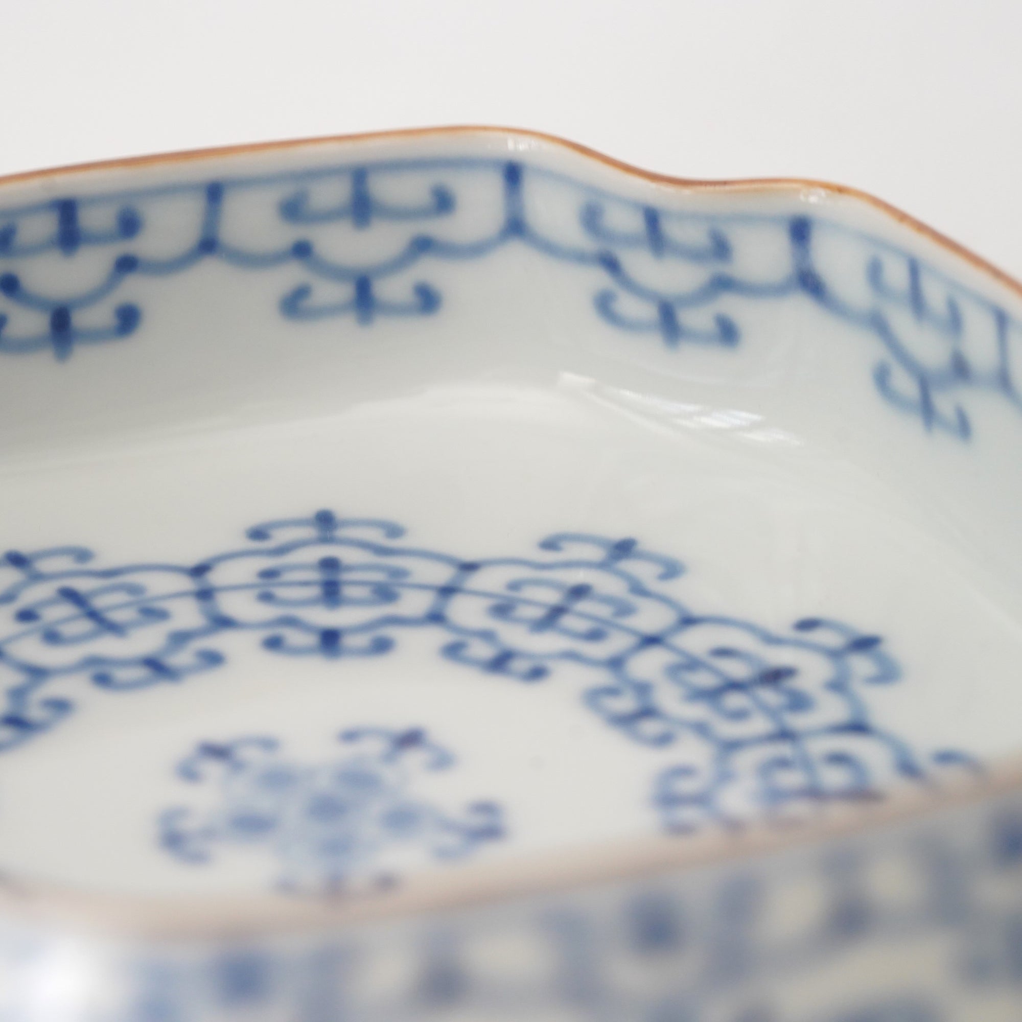 染付瓔珞木瓜向付