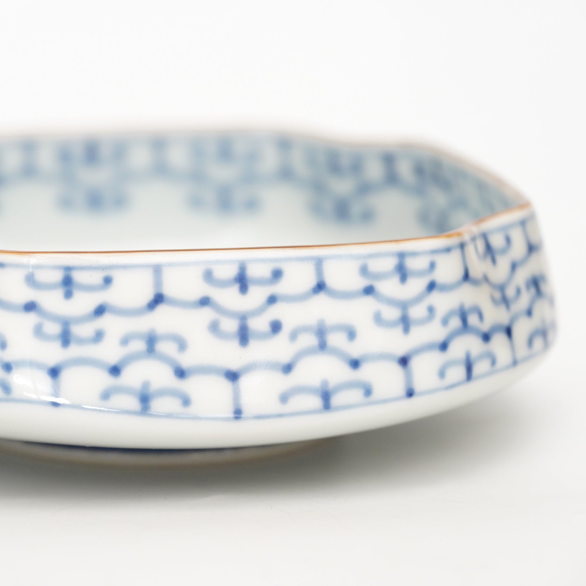 染付瓔珞木瓜向付