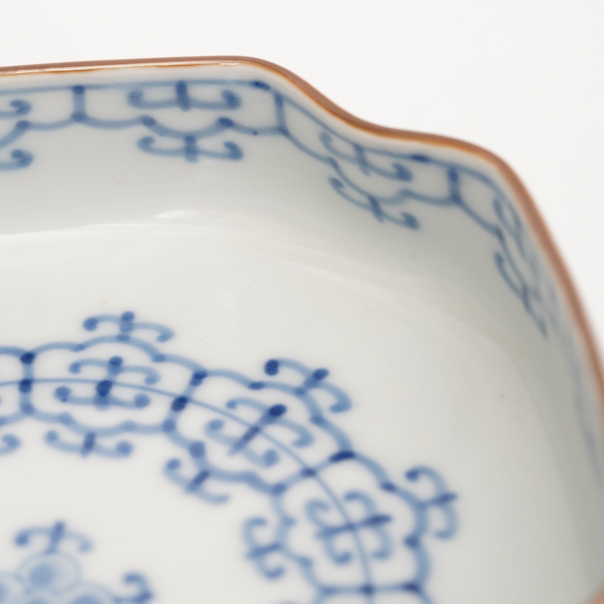 染付瓔珞木瓜向付