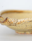 【Kazuhiko Kudo】Yellow Kohiki flat katakuchi small bowl