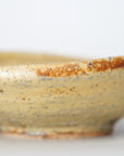 【Kazuhiko Kudo】Yellow Kohiki flat katakuchi small bowl