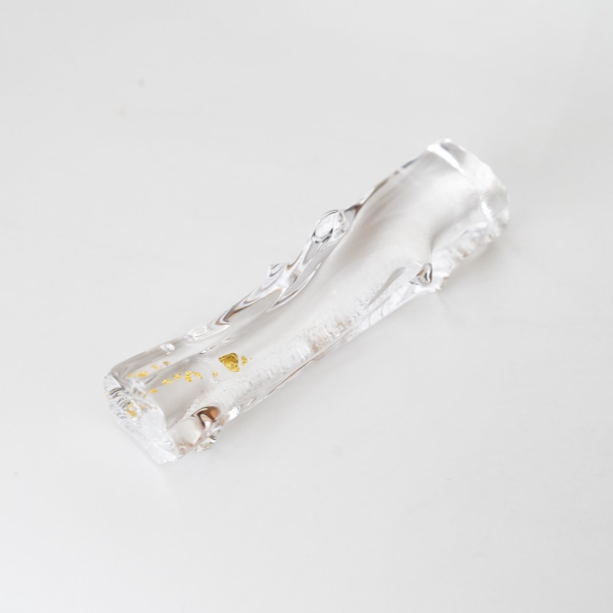 【中村真紀】箸置 樹(透明・金)