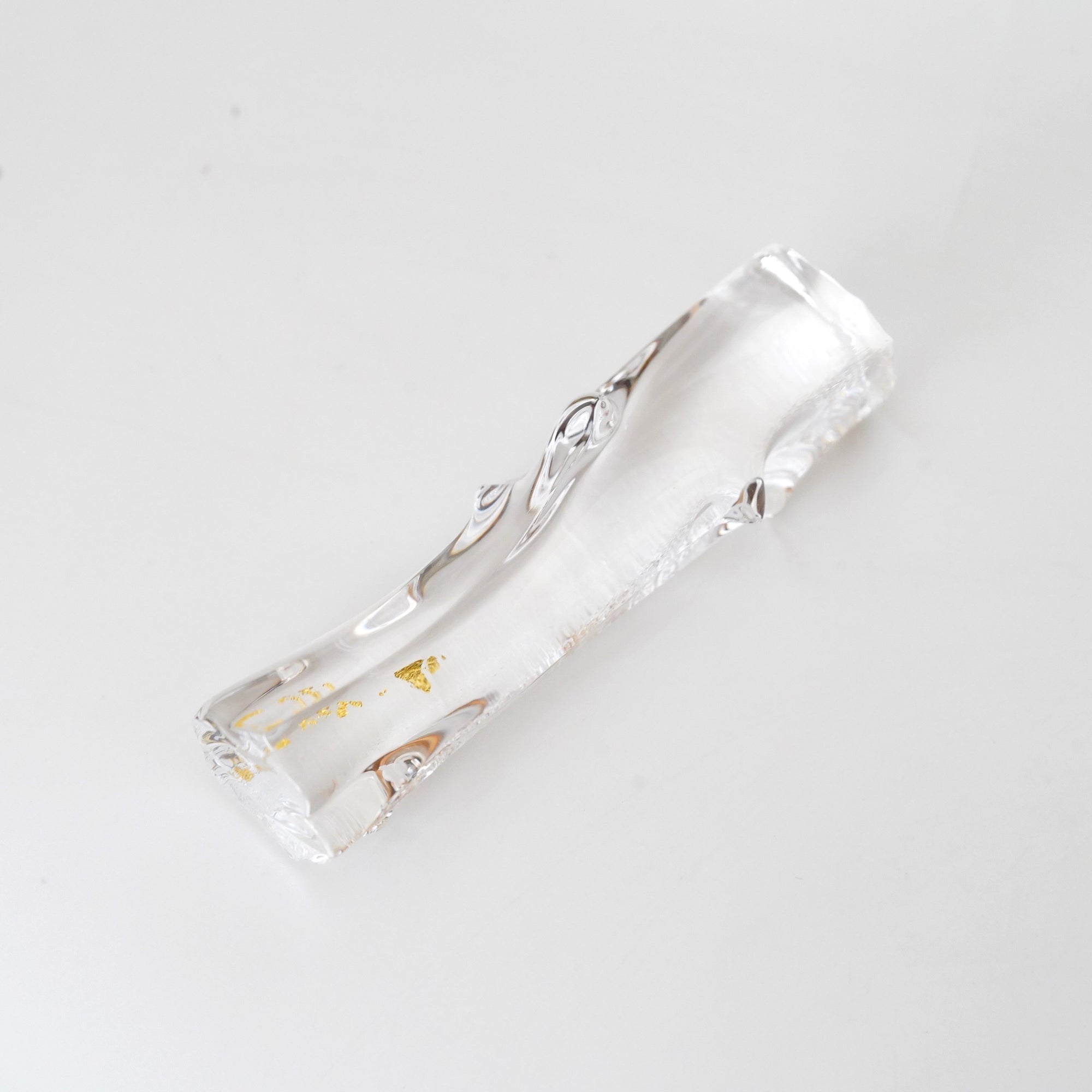 【中村真紀】箸置 樹(透明・金)