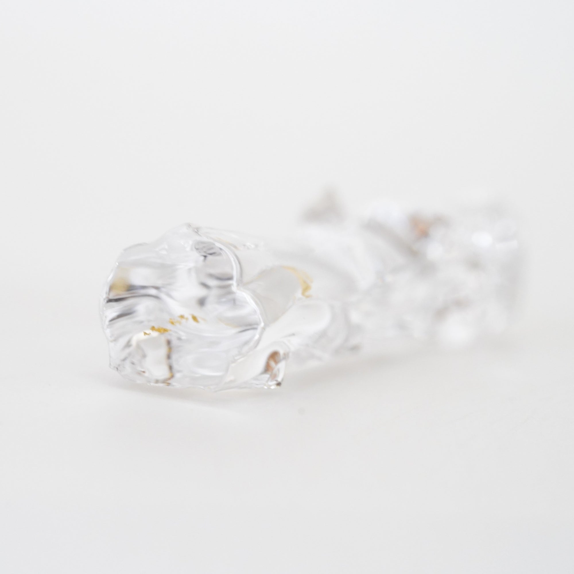 【中村真紀】箸置 樹(透明・金)