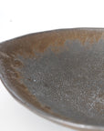 【Hideki Yamamoto】Glass glazed leaf-shaped Hakeme plate