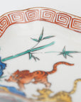 墨弹宝字花鸟文五寸盘