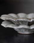 【Hideki Yamamoto】Glass glazed Mishima-de hexagonal plate