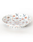 square flower patterned diamond-shaped plate
