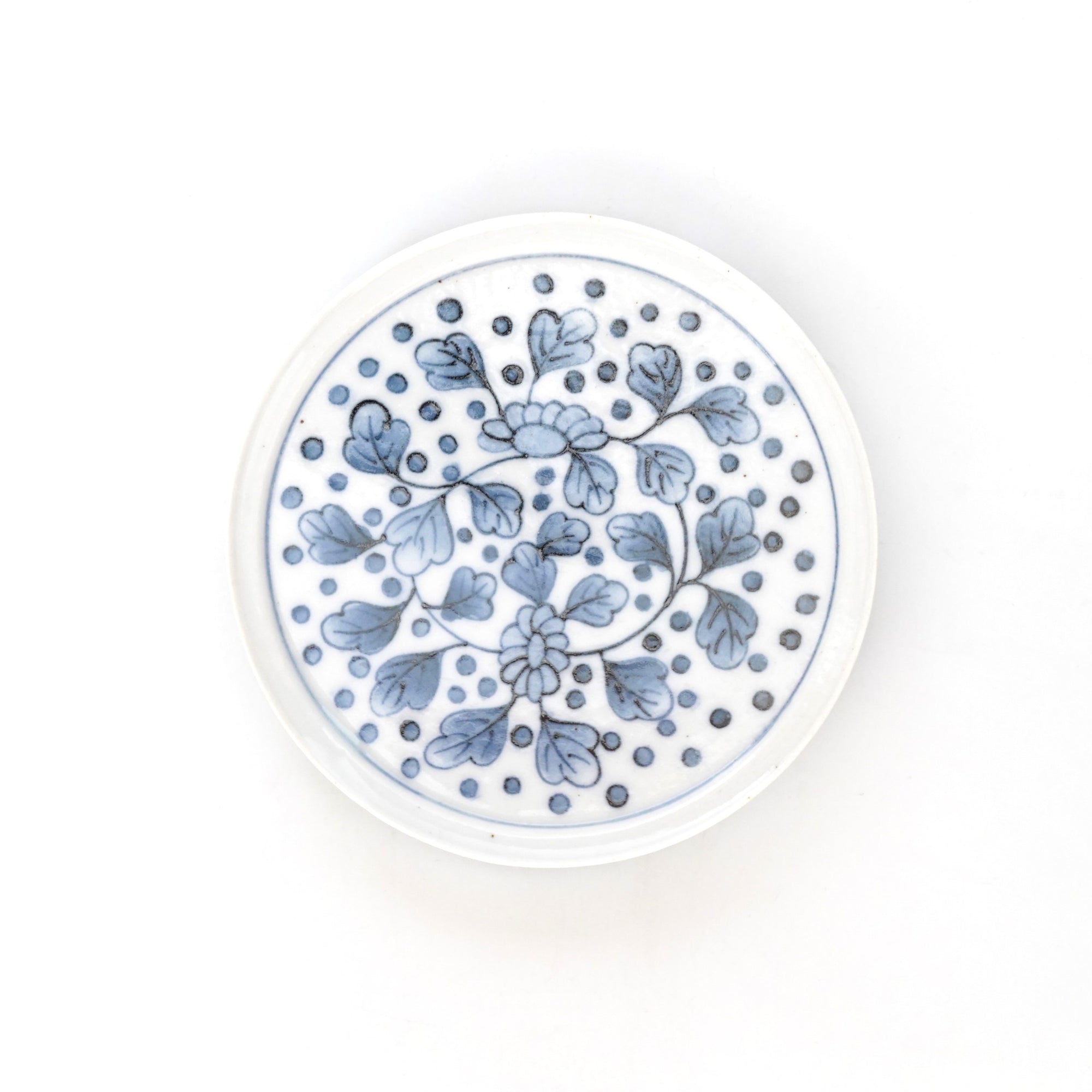 【文书画】白瓷5寸花缘盘