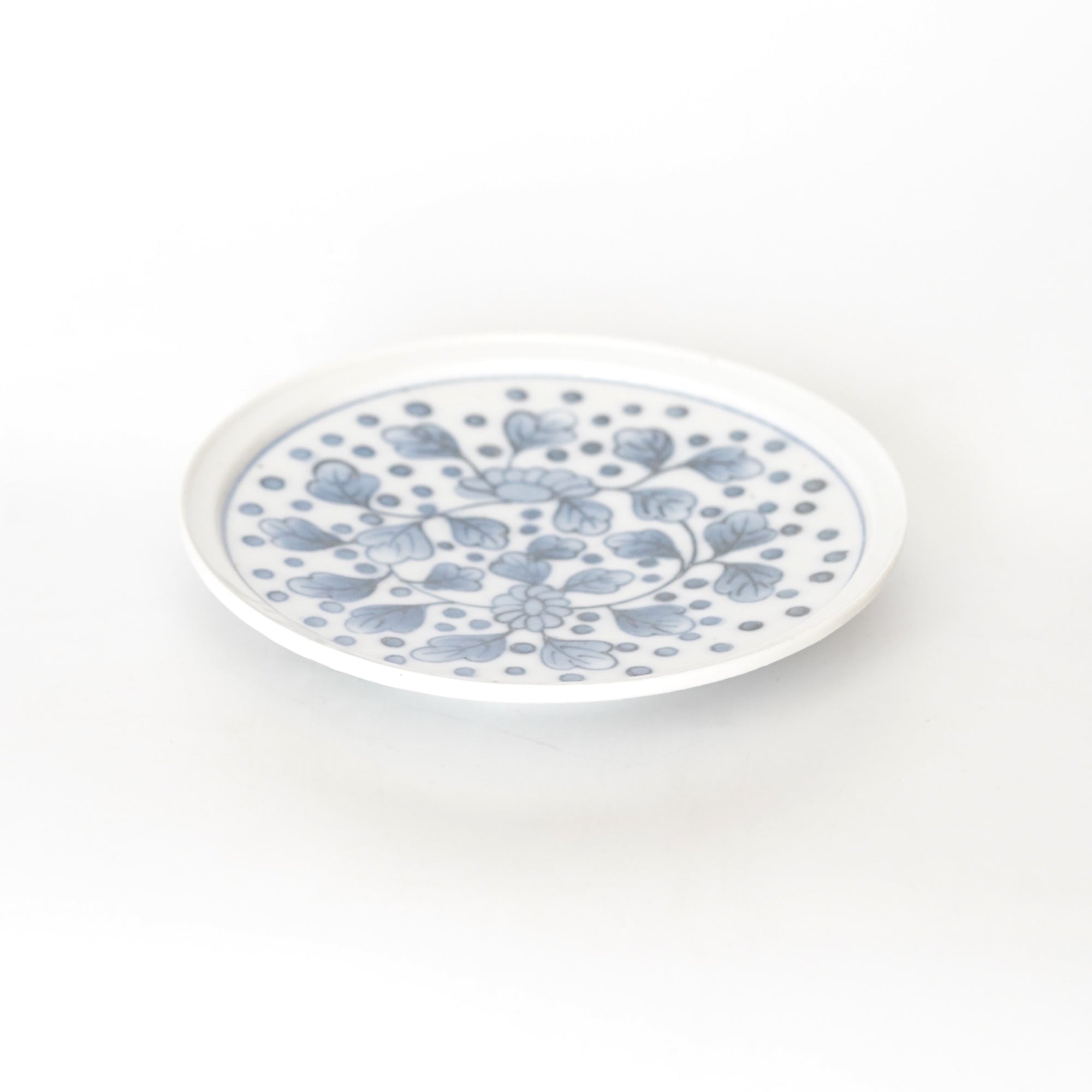 【文书画】白瓷5寸花缘盘