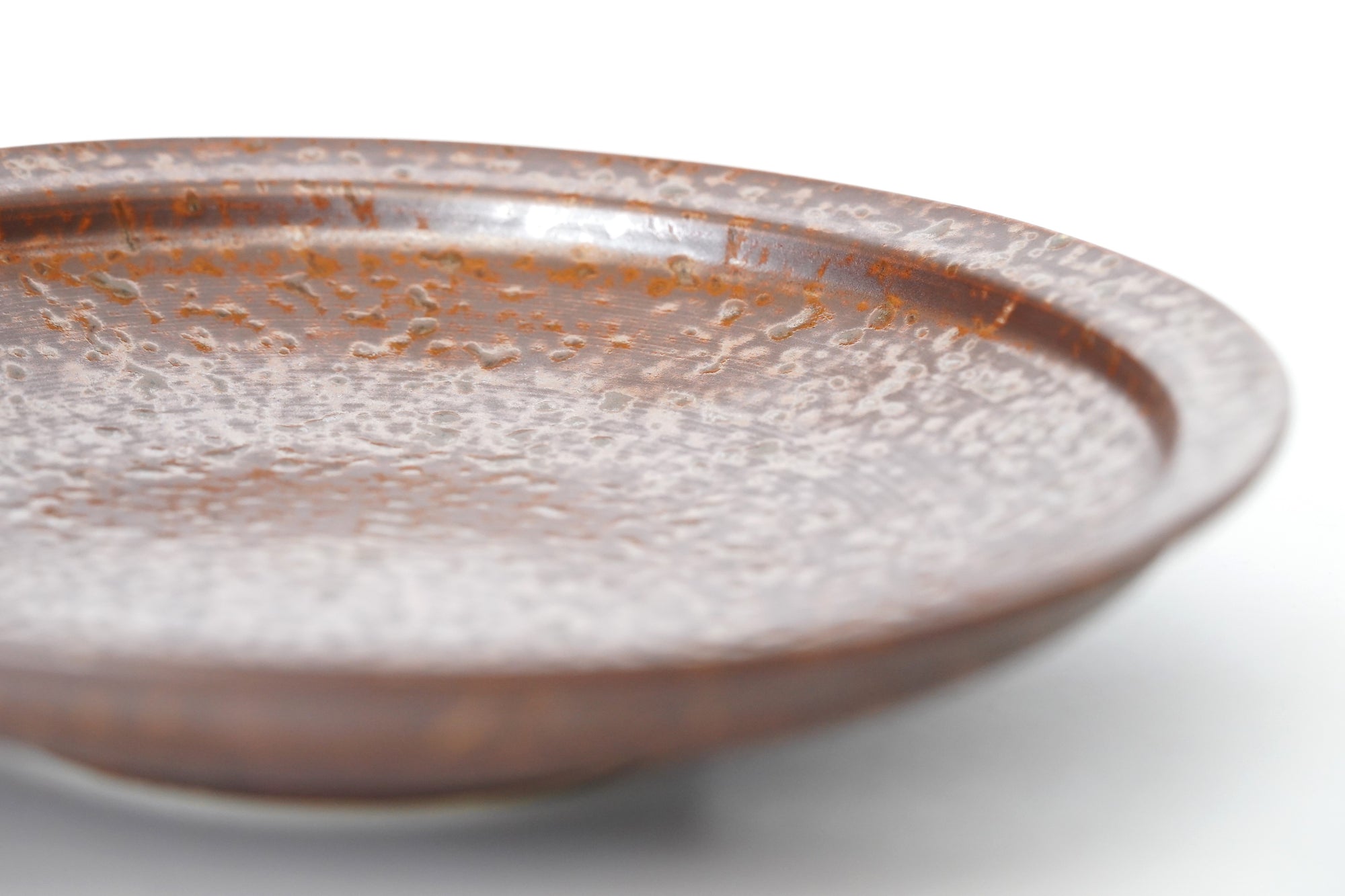 5-inch plate with ink-filled treasures and flowers and birds pattern
