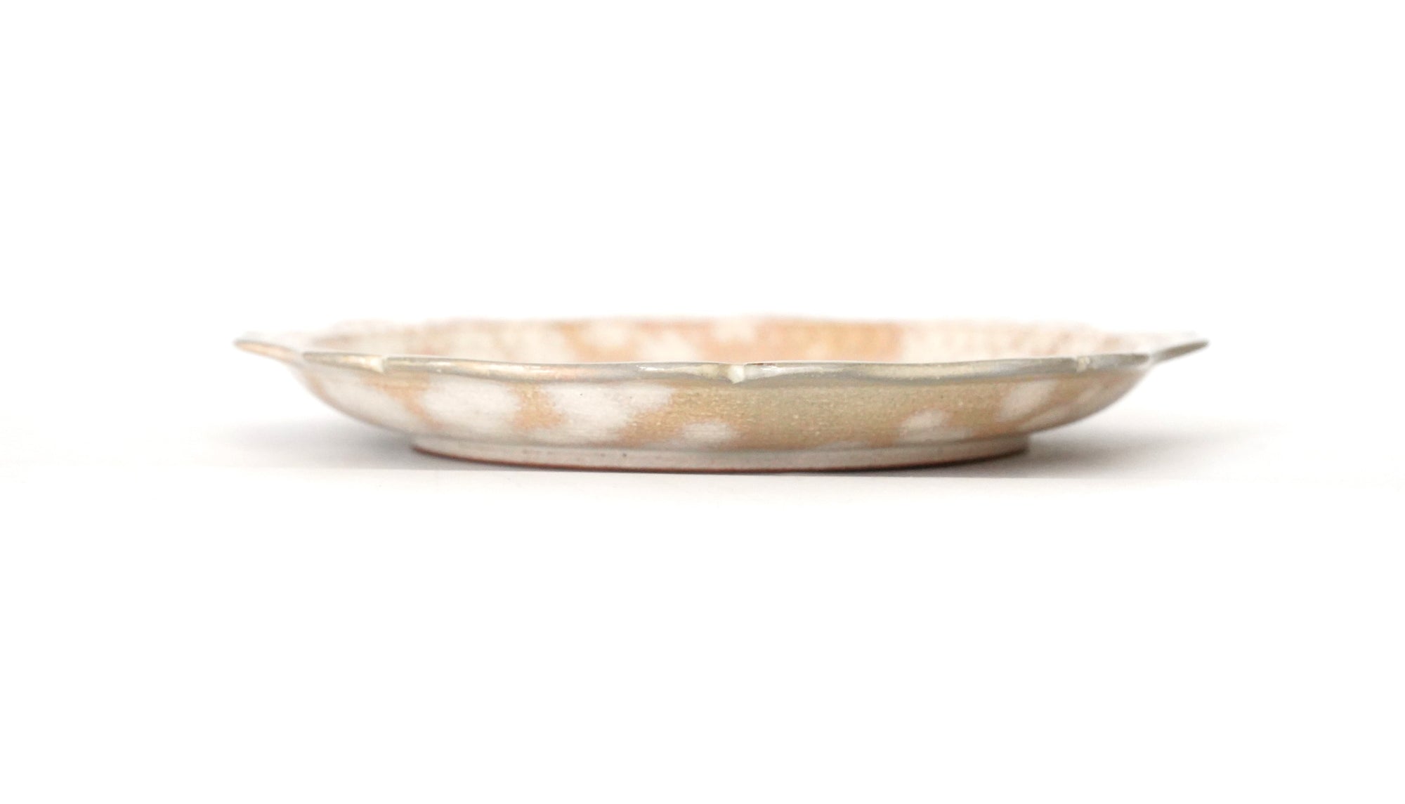 【宮里絵美】三島手輪花皿 17cm