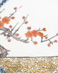 墨弹宝字花鸟文五寸盘