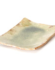 Shigaraki ash glaze long square plate
