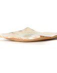 Shigaraki ash glaze long square plate