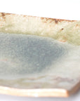Shigaraki ash glaze long square plate