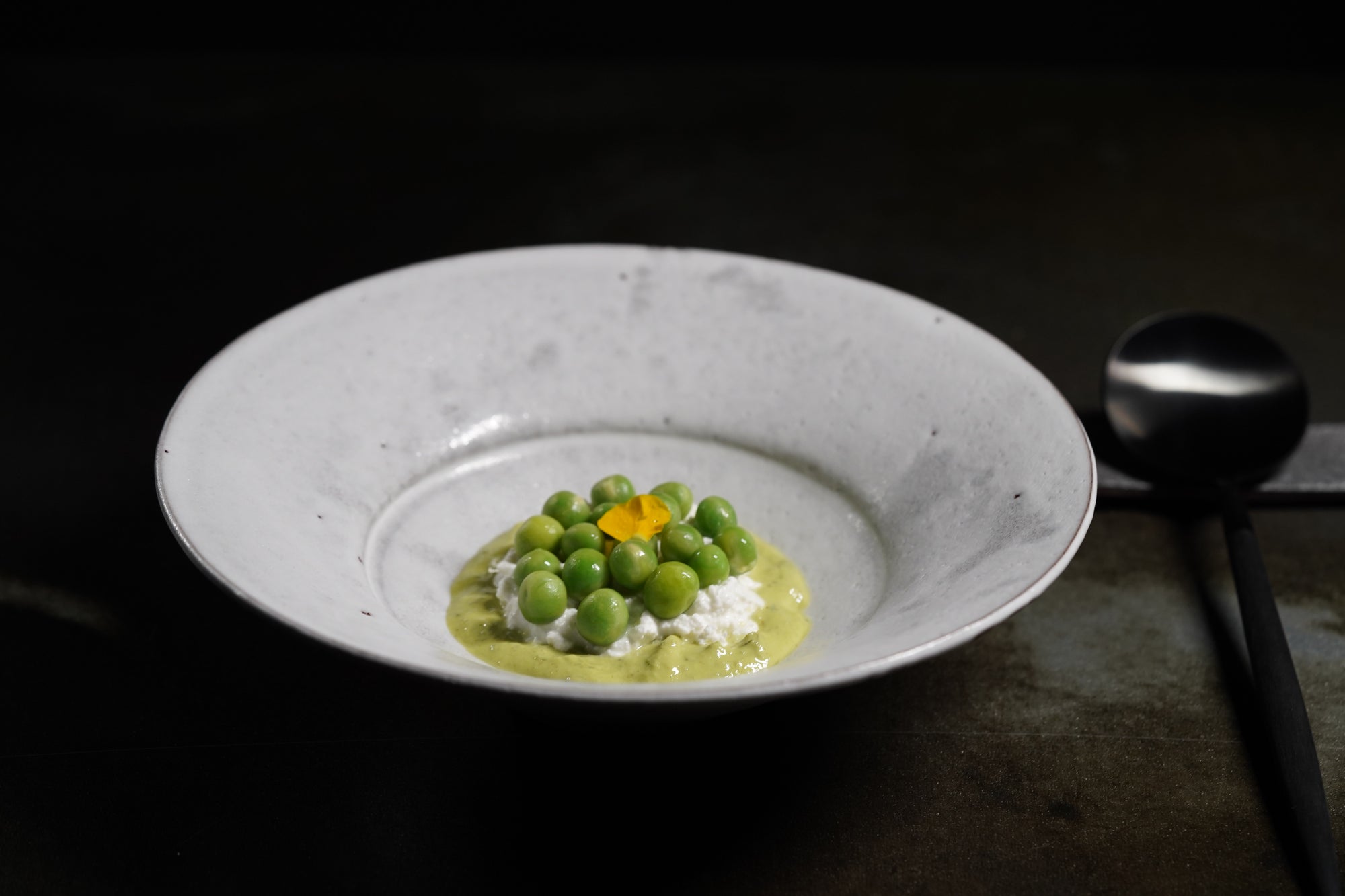 【Etsuji Noguchi】white glazed 6sun flat bowl