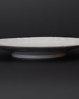 【文祥窯】白磁草花型打5.5寸皿
