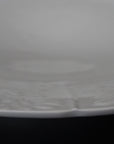 【文祥窯】白磁草花型打5.5寸皿