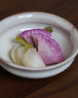 【荒賀文成】粉引馬たらい豆皿