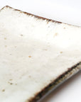 【本村ワタル】藁灰釉鉄流し焼物皿