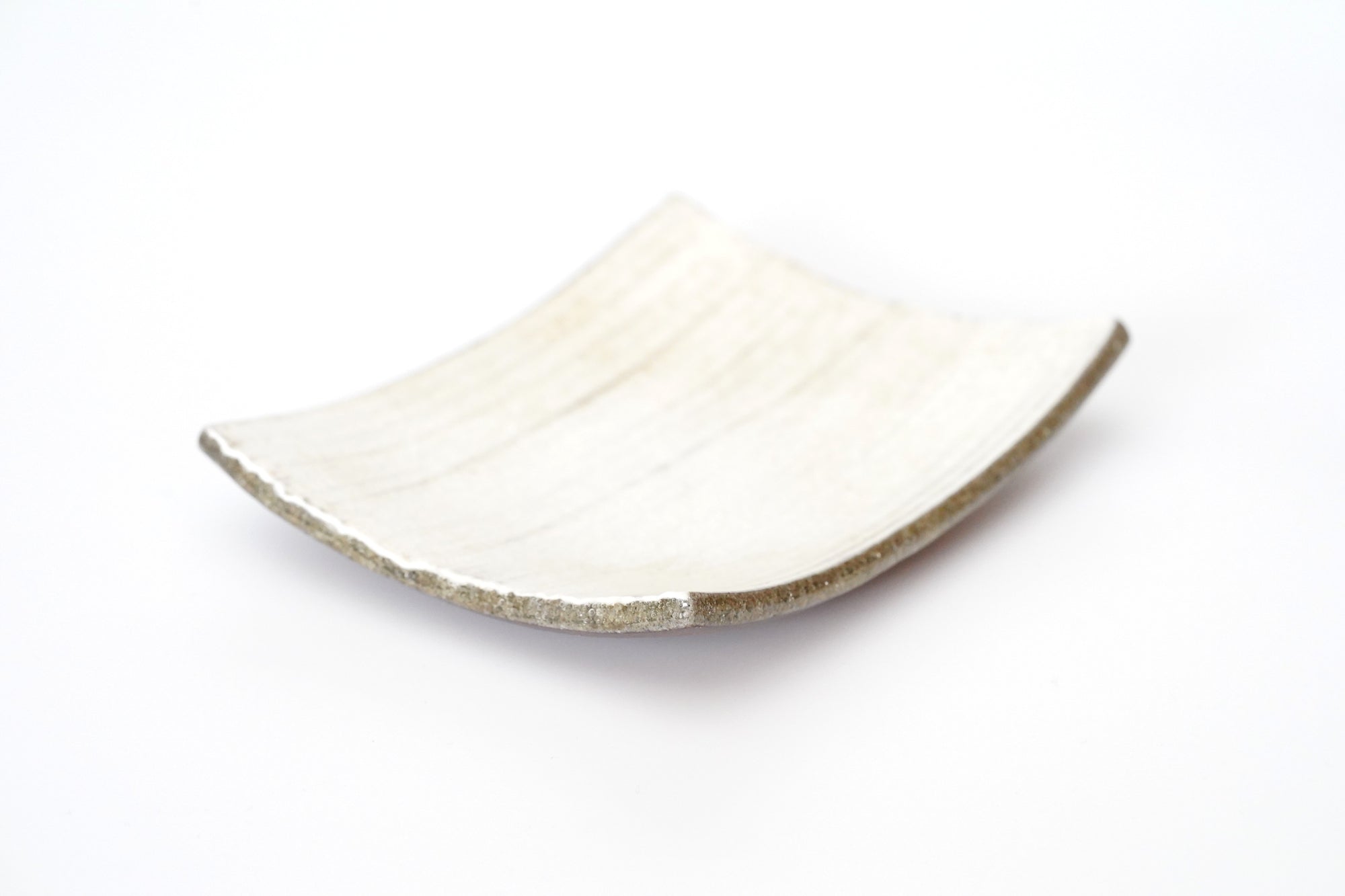 【Hideki Yamamoto】Glass glazed Shinogi Rectangle small plate