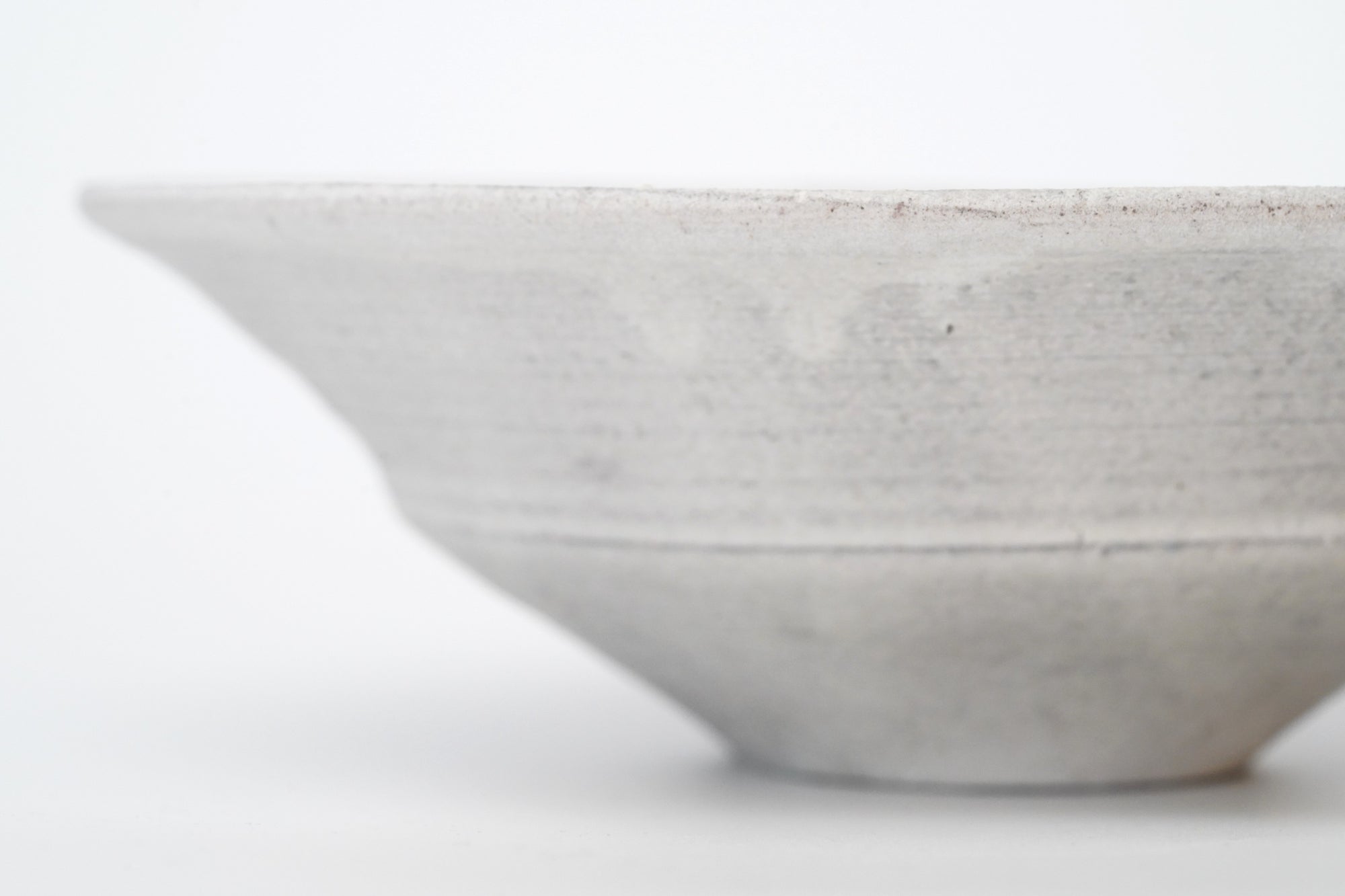 【Etsuji Noguchi】white glazed 6sun flat bowl