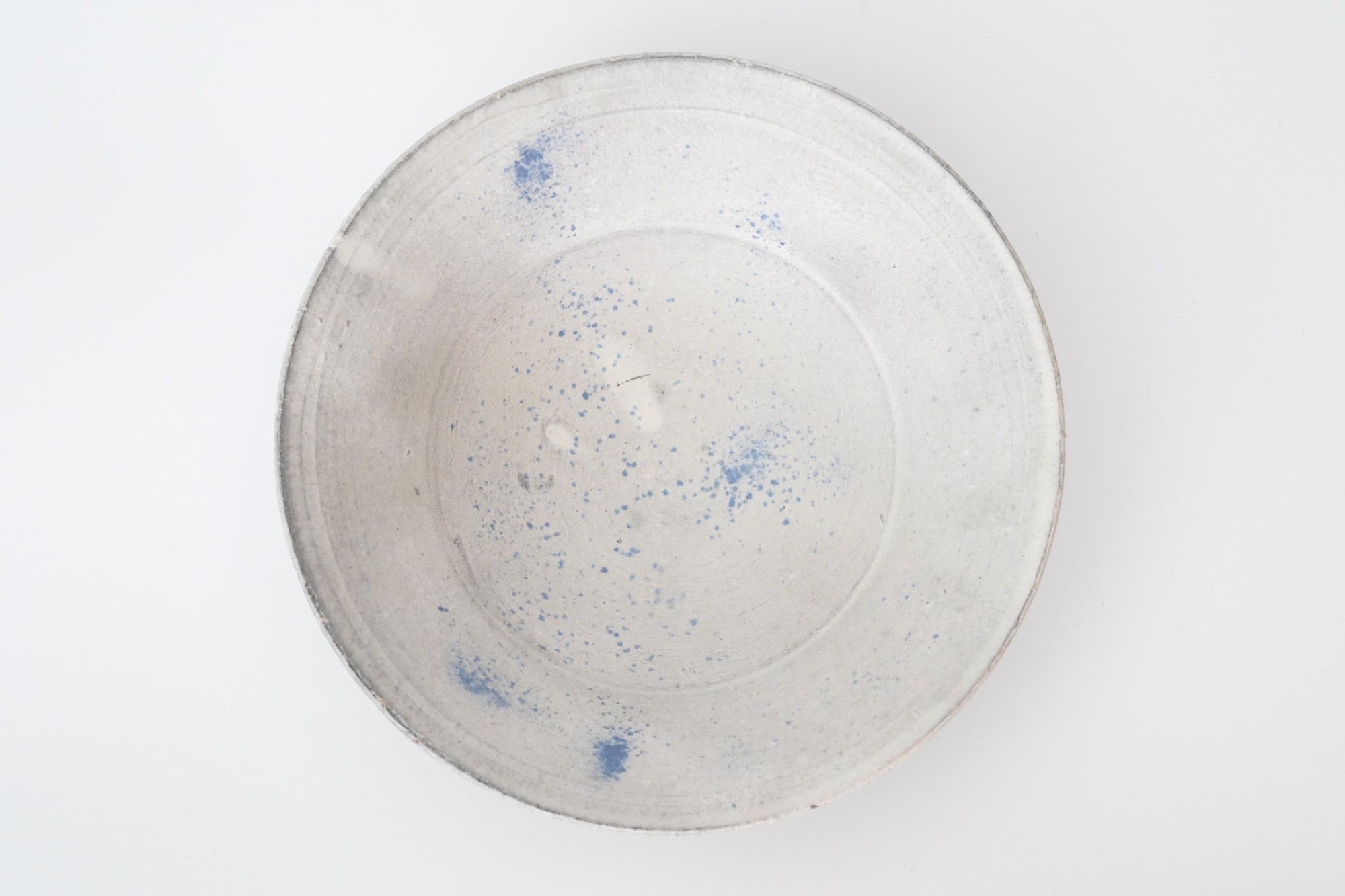 【Etsuji Noguchi】white glazed 6sun flat bowl