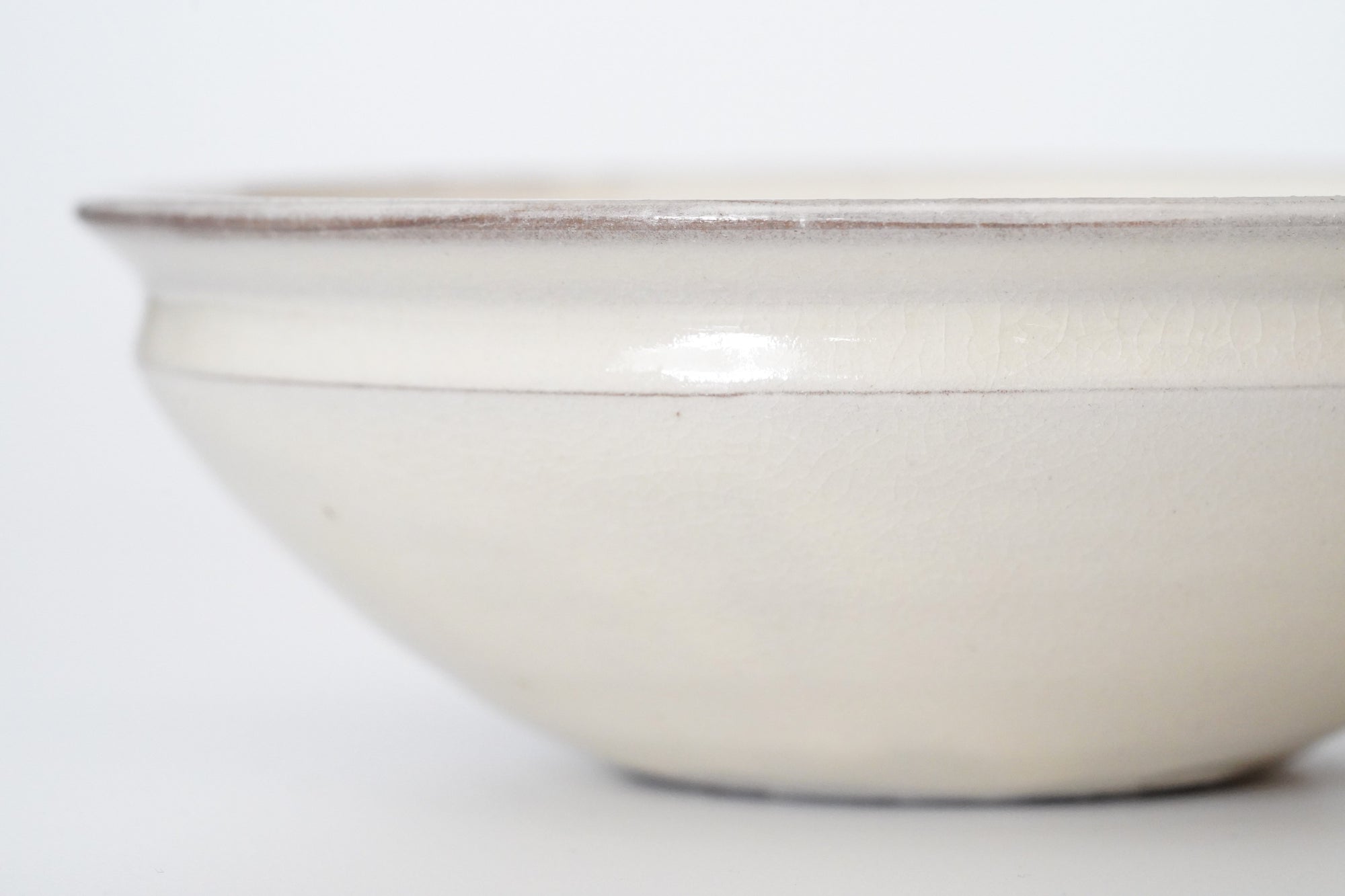 【Fuminari Araga】Kohiki 5sun Badarai big flat bowl