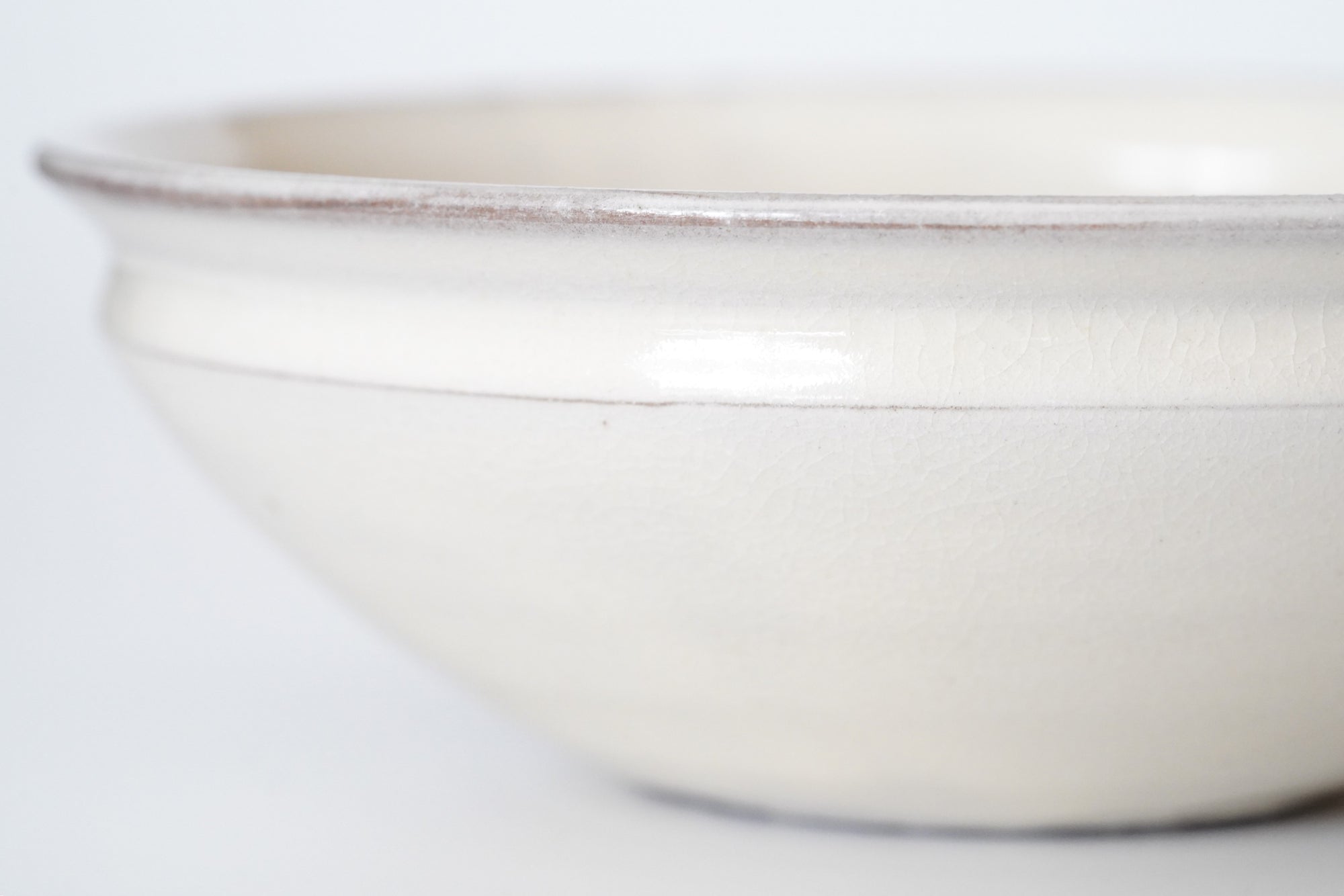 【Fuminari Araga】Kohiki 5sun Badarai big flat bowl