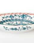 5-inch plate with ink-filled treasures and flowers and birds pattern
