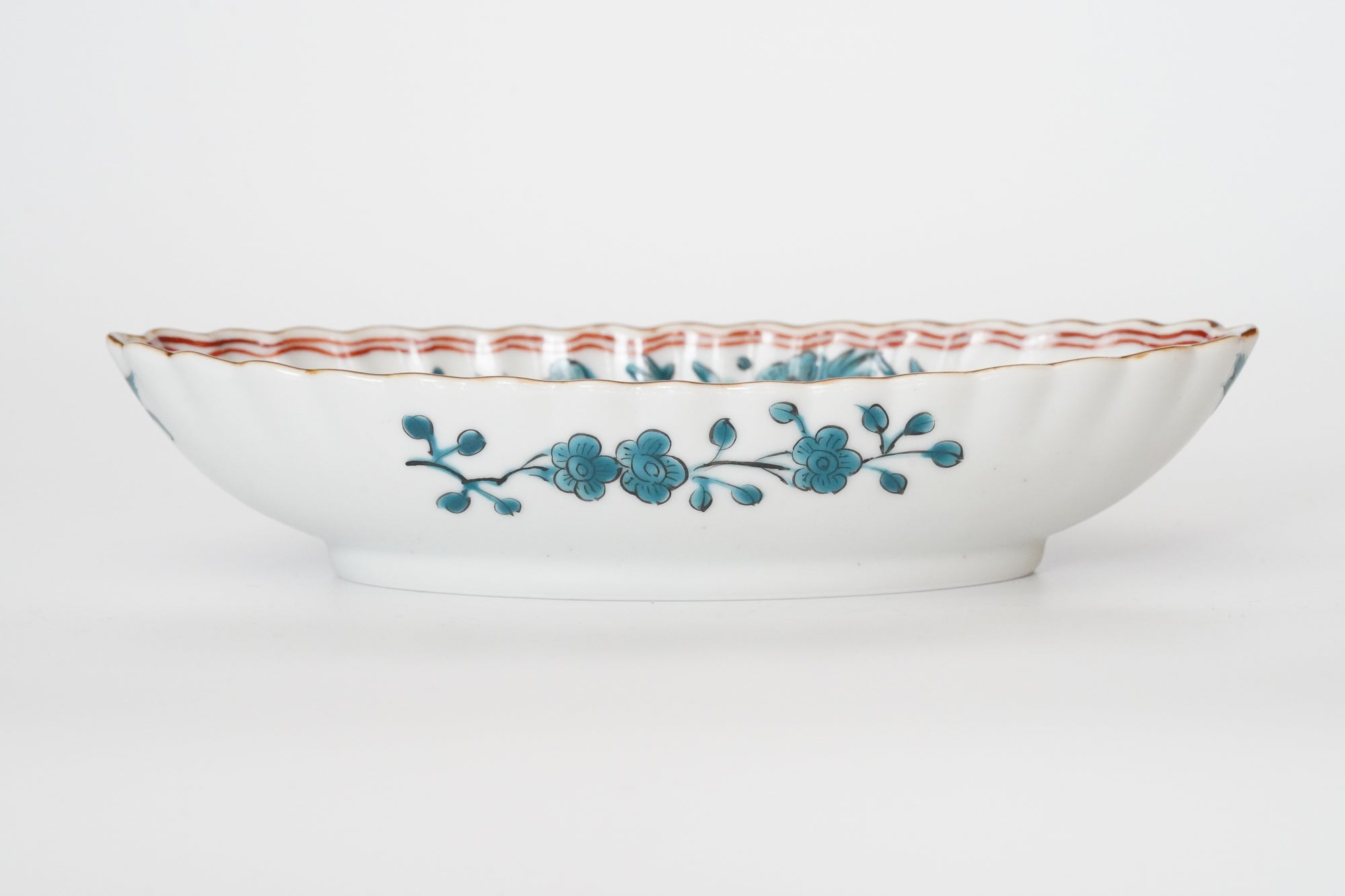 墨弹宝字花鸟文五寸盘