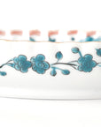 5-inch plate with ink-filled treasures and flowers and birds pattern