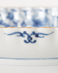 5-inch plate with ink-filled treasures and flowers and birds pattern