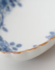 5-inch plate with ink-filled treasures and flowers and birds pattern