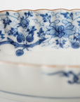 5-inch plate with ink-filled treasures and flowers and birds pattern