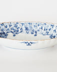5-inch plate with ink-filled treasures and flowers and birds pattern