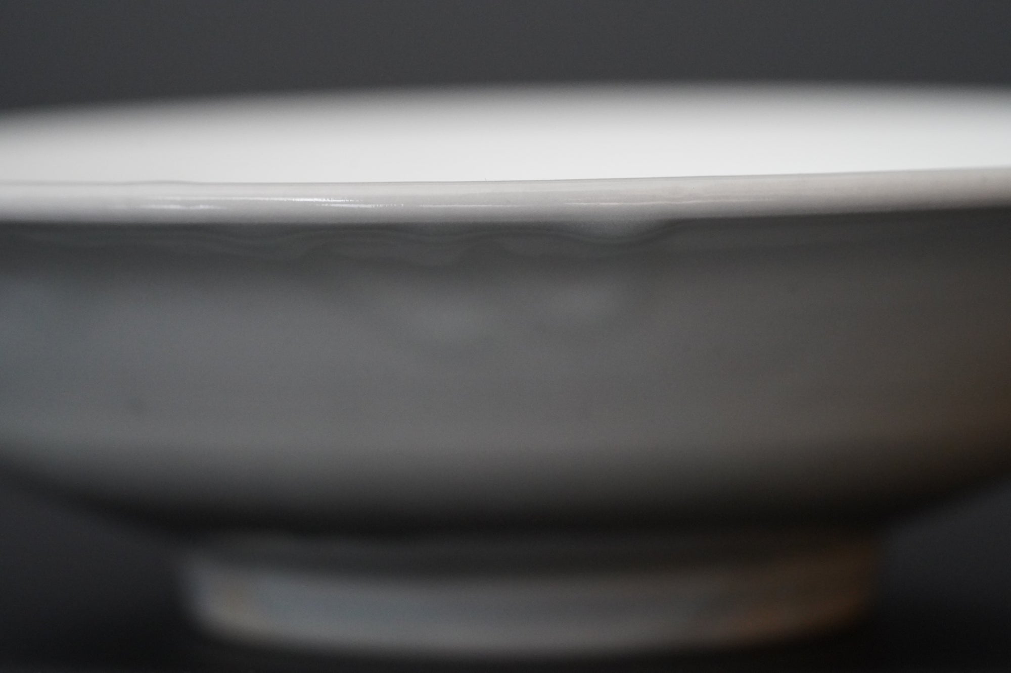 【文祥窯】染付草花5寸反り皿