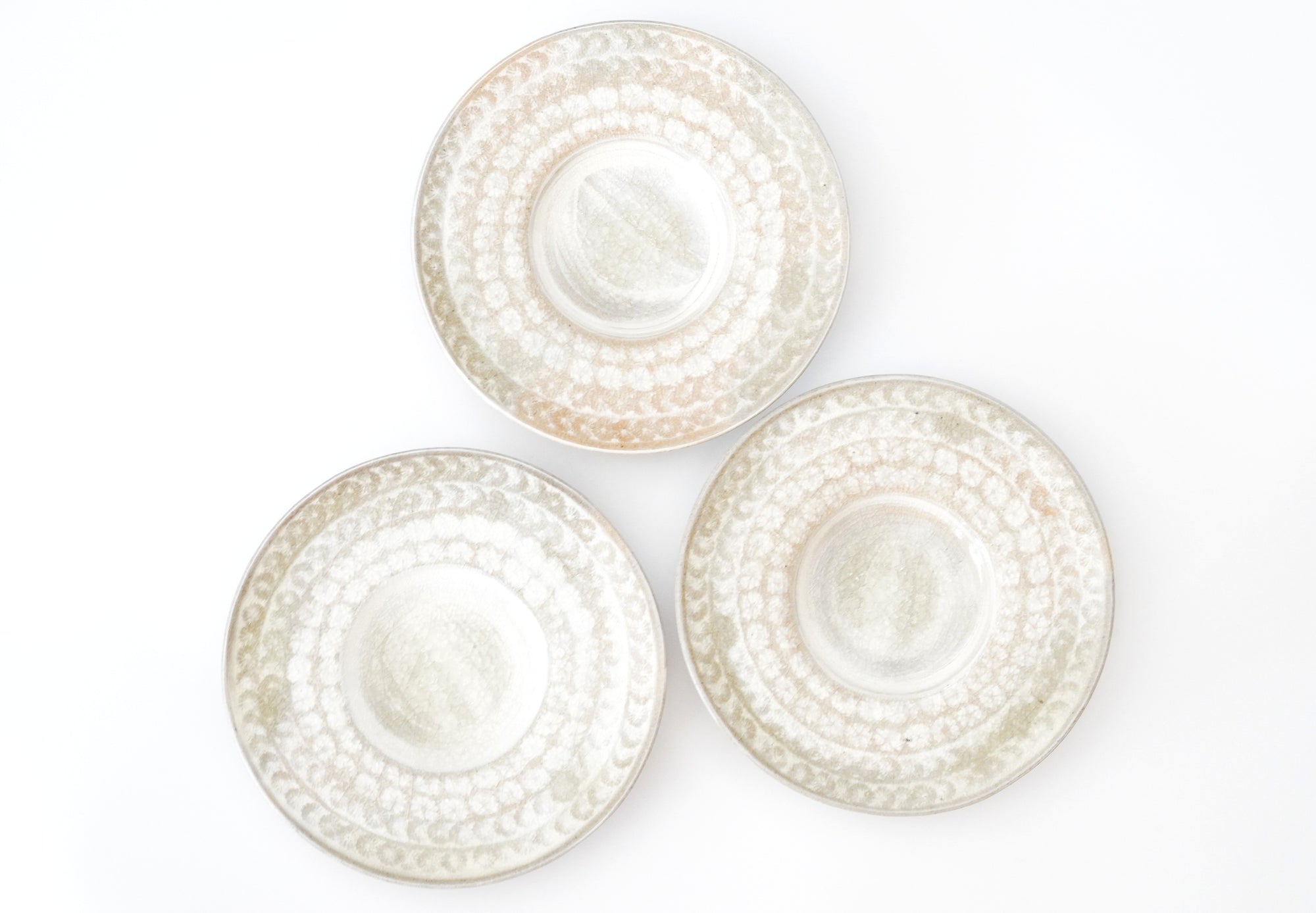【Hideki Yamamoto】Glass glazed Mishima-de hexagonal plate