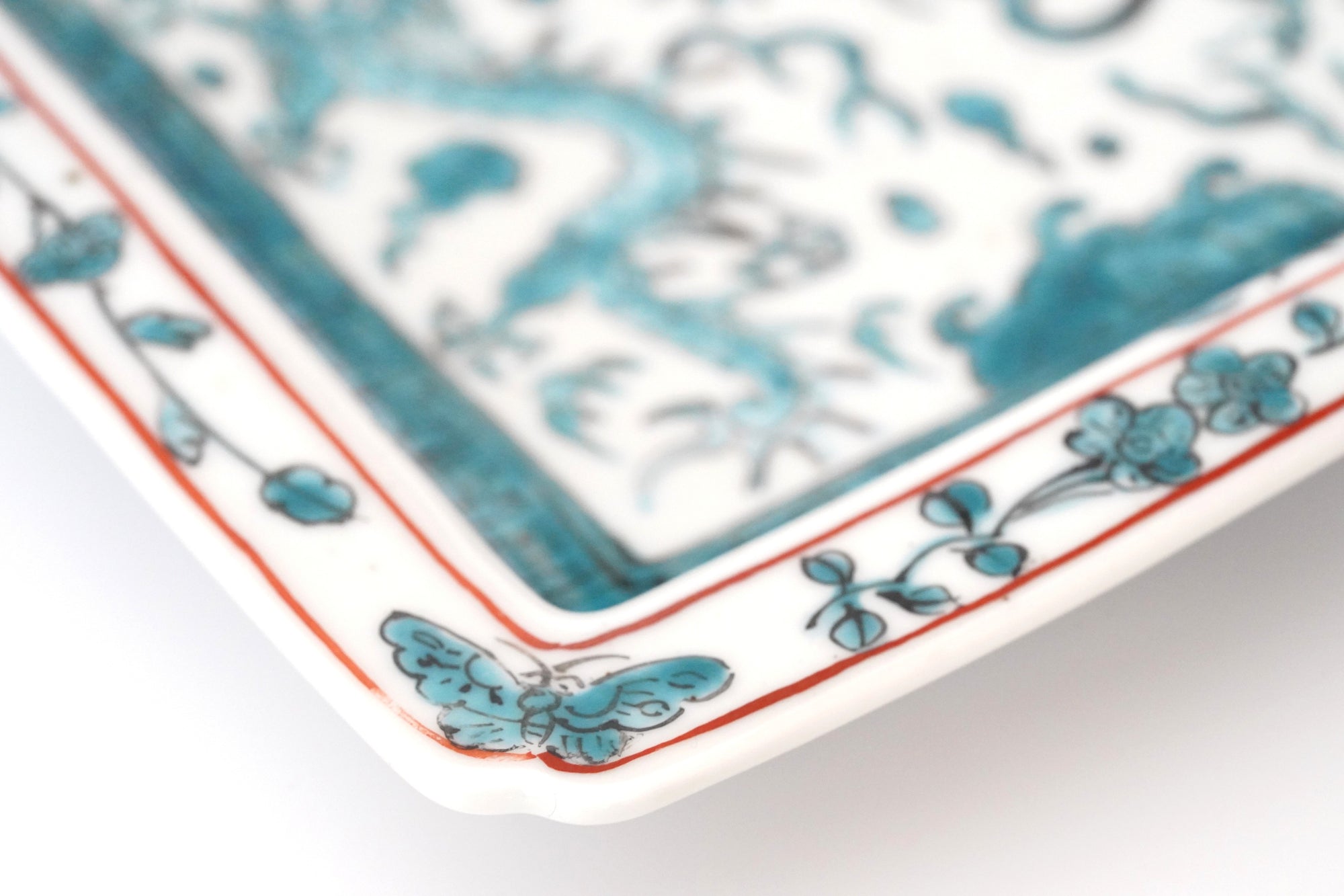 墨弹宝字花鸟文五寸盘